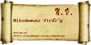 Nikodemusz Virág névjegykártya